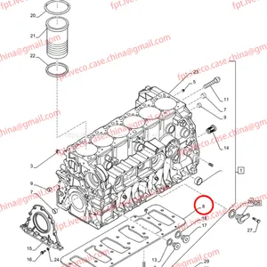FPT IVECO CASE Cursor9 F2CFE614A*B041/F2CGE614F*V004 5802431166 REINFORCEMENT PLATE 504321958 thumbnail-1