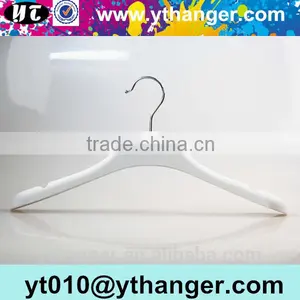 YY0487 Custom Clothing Brands White Rubber Paint Clothes Hanger thumbnail-1