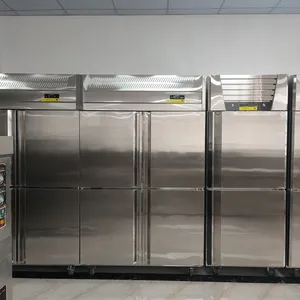 Hotel Kitchen Vertical Stainless Steel Fridge Dual-Temperature Commercial Freezer Refrigerator for Restaurant Kitchen Project thumbnail-5