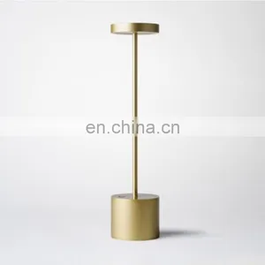 Hot Sell Hotel Aluminium Material LED Rechargeable Lamp Restaurant Decorative Table Lamp thumbnail-3