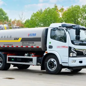 China Famous Brand New Dongfeng 4x2 6Wheel Tires Water Bowser 5000L Tanker Truck Water Sprinkling Tank Truck For Cleaning Road thumbnail-4