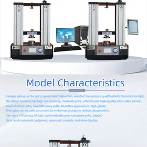 2000N Full-Automatic Spring Load Tester Protective Door Lab Machine Spring Testing Equipment thumbnail-3