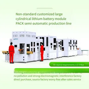 Semi-automatic Production Line for Large Cylindrical Lithium Battery Module Pack, Production Line for Cylindrical Battery Module Pack thumbnail-3