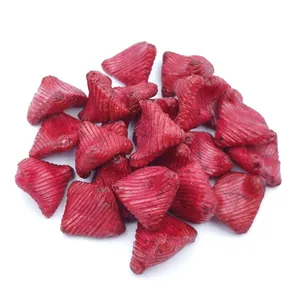 Baked Non-Fried Chili Garlic Shoyu Rice Crackers, Ribbed Triangular Japanese Rice Puff Snacks, OEM Private Label Bulk Supply thumbnail-1