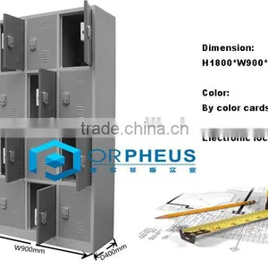 Steel Gym Locker Multi-colour Cabinet Steel Storage Locker 4 Erect Door Gym Locker For Sale thumbnail-5