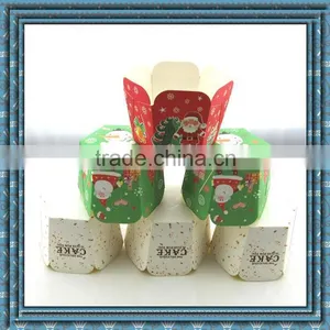 Christmas Hexagon Shape High Temperature Muffin Cup ,cake Tray thumbnail-6