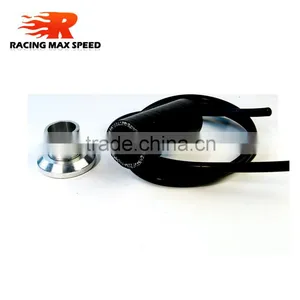 2015 Auto Universal Aluminum Blow off Valve Adapter 34mm Flange With Silicone Hose thumbnail-1