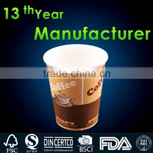Food Grade 6oz Hot Paper Coffe Cup Wholesale With LOGO thumbnail-1