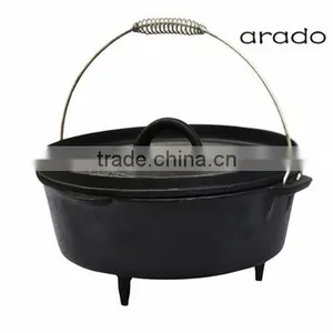 OEM Cast Iron Camping Cookware / Cast Iron Dutch Oven thumbnail-1