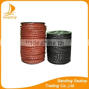 Round Braided Stingray Leather Cord Necklace thumbnail-5