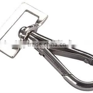 Nickle Plated Smplex Hook With Swivel Square Eye Bolt Snap Hook With Nose Ring thumbnail-2