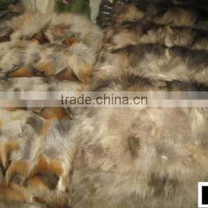 Factory Wholesale 100% Genuine Patched Fox Fur Plates thumbnail-1