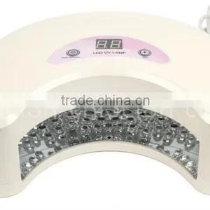 WHOLESALE!! 12W PINK COLOR Led Nail Cure Lamp WITH 30S 60S TIMER NAIL BEAUTY NAIL ART+NAIL FAN, thumbnail-1