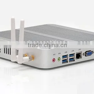 Small Desktop pc dc 12v Intel Nuc Onboard i3 5005u Cpu Hd5500 Graphcis WAR Tomb Raider 3D Gaming Support USB3.0 VGA Gigabit LAN thumbnail-3