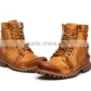 New Design High Cut Leather Men Shoes thumbnail-6
