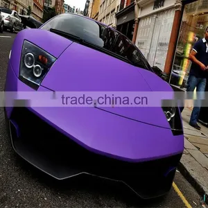 Matt Purple Car Color Change Pvc Vinyl Film With Air Free Bubbles thumbnail-1