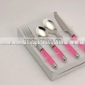 Hot Sale!! Top Quality Colorful Plastic Handle Tableware Set , China Supplier Express thumbnail-1