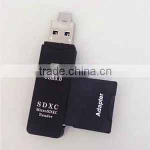 USB 3.0 SD Card & Micro Memory sd Card Otg Card Reader for Mobile Phone thumbnail-1