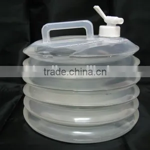 Outdoor Camping Hiking Plastic Folding Bucket thumbnail-1