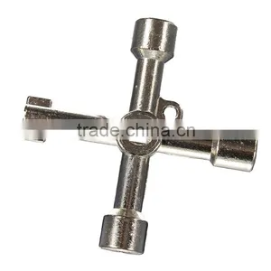 4 Way Cross Key Wrench Spanner for Electric Gas Cupboard Meter Box Radiator AR-102 thumbnail-2