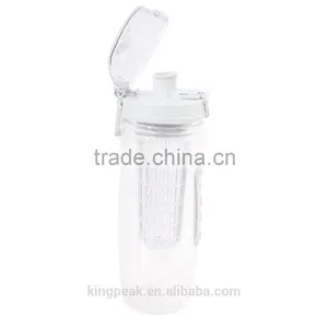 2015 Best Seling Plastic Tea Infuser Water Bottle Leak Proof Sport Flip-top Tritan Fruit Infuser Water Bottle/Shaker Bottle thumbnail-5