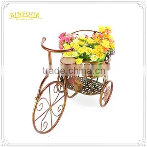 Hot Sale Metal Antique Flower Pots Round Bike Planter thumbnail-5