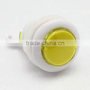 34mm Yellow Plastic Arcade Game Machine Push Button Switch Electric Pushbutton Switch Momentary thumbnail-1