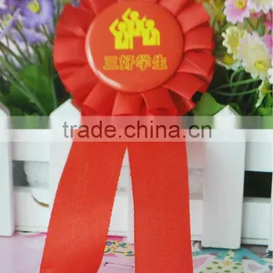 Magnetic Button Badge With Ribbon Rosette thumbnail-1