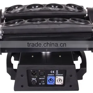2016 Hot Selling Full Color 8x10w 80w RGBW 4IN1 Disco Stage Light Led Spider Beam Moving Head Light With Base thumbnail-3