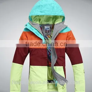 Colorful Stripe Lightweight Ski Jackets thumbnail-5