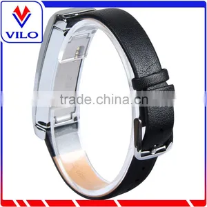 2016 Genuine Leather Replacement Band for Fitbit Alta With Metal Frame thumbnail-1