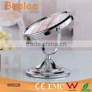 8 Inch Double Side Bathroom Mirror Round Brass Makeup Mirror thumbnail-2