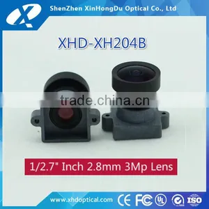 Cheap Price 1/2.7 Inch 3Mega-pixel 2.8mm F1.85 Low Distortion Board M12 Lens for Automotive Lens thumbnail-1