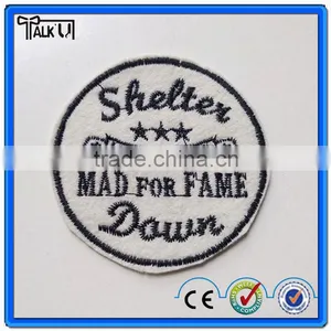 Wholesale Letter Embroidery Company Logo Patch, Beautiful Hand Sew on Embroidery Logo Patch thumbnail-4