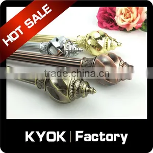 KYOK Color Tension Rod Curtain Rod ,curtain Rod Accessories ,high Quality Single Double Curtain Rod Factory in Foshan thumbnail-2