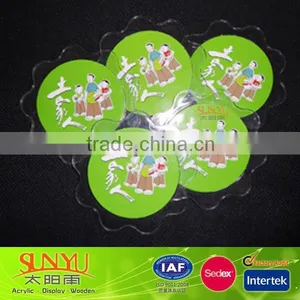 Promotional Coffee Cup Pad , 2014 Custom Hot Selling Glass Coaster thumbnail-1
