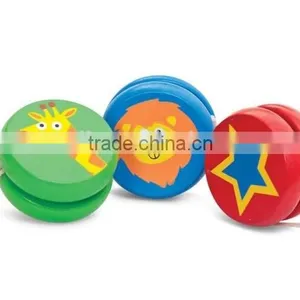 Green, Blue, Red Wooden Yoyo, Customized Wooden Yoyo, Children Wooden Toys thumbnail-1
