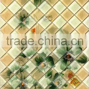 EMBOSS Crystal Glass Mosaic Tile 300*600mm Kitchen Bathroom Tile thumbnail-2