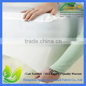 Waterproof Hypoallergenic Polycotton Vinyl Free Mattress Protector thumbnail-1