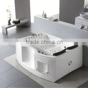 Q360 Super Luxury Acrylic Freestanding 2 Person Indoor Round Whirlpool Tub thumbnail-1