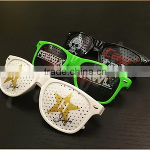 Hot Sell Lens Printing Sunglasses With Custom Logo Lens Pinhole Sticker Funny Party Glasses Quality Choice thumbnail-2