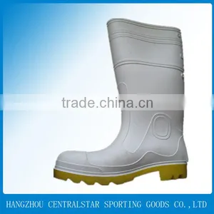 Hangzhou Pvc White Gumboots With Steel Toe QH005 thumbnail-1