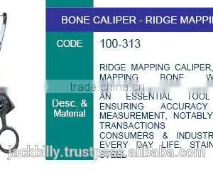 Caliper Bone , Ridge Mapping , Dental Instruments, Dental Lab Instruments thumbnail-1