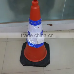 Rechargeable LED Light Traffic Cone Reflective Sleeve thumbnail-2