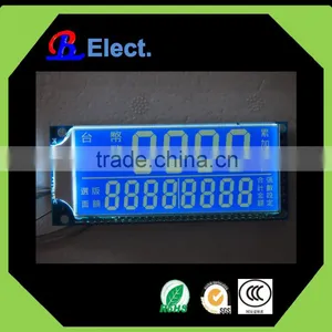 Negative Character White Symbol Segement Character Money-counting Machine Lcd Display,lcd Digital Counter Display, thumbnail-1