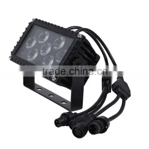 7PCS 3W RGB 3in1 Outdoor DMX 512 LED Flood Light thumbnail-2