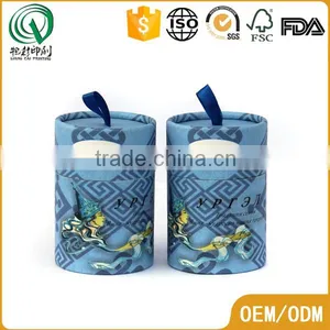 Handmade Round Small Rolled Edge Paper Cardboard Tubes Push up Paper Tubes With Ribbon thumbnail-2