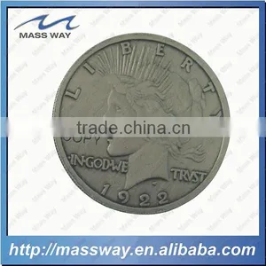 Souvenir Die Casting Zinc Alloy Custom 3D Old Color Pewter Alloy Coin thumbnail-1