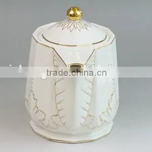 China Supplier Moka Pot, Ceramic Moka Pot New Design, White Ceramic Coffee Moka Pot thumbnail-3