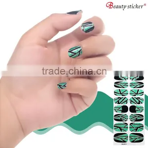 China Supplier Wholesale Polish Nail Wraps Self-adhesive Nail Wraps thumbnail-1